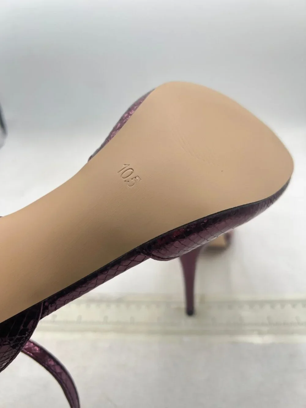 FSJ Purple Stiletto High Heels Sandals Peep Toe Pumps Ankle Straps Bridal Shoes